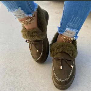Joskaa 2024 New Kozette Casual Flats - Olive