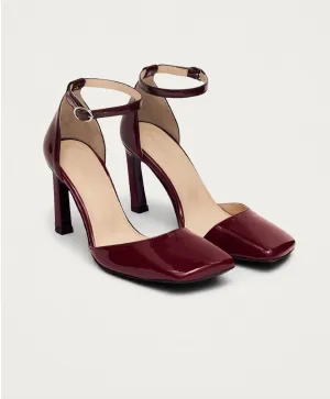 Liebe Onix Burgundy Leather Pumps