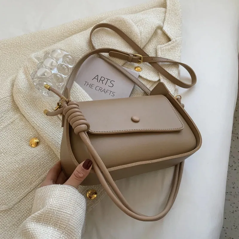 Lightweight Carry-On Vegan Leather Crossbody Sling Bags