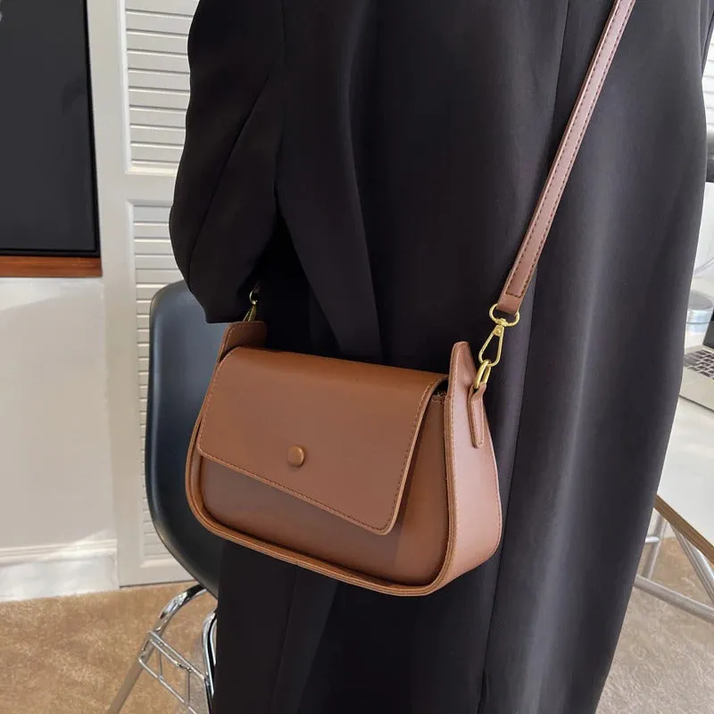 Lightweight Carry-On Vegan Leather Crossbody Sling Bags