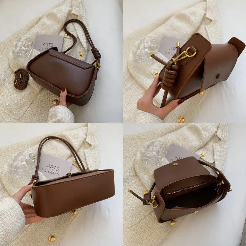 Lightweight Carry-On Vegan Leather Crossbody Sling Bags