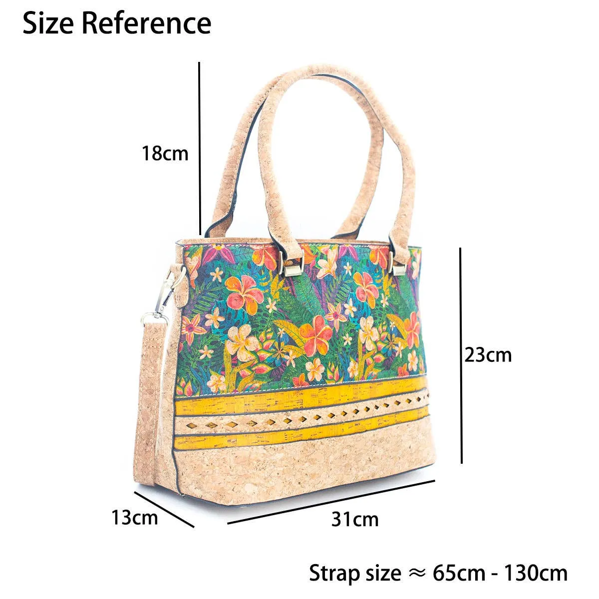 Lina Cork Everyday Handbag: 4 Prints, Spacious & Adjustable
