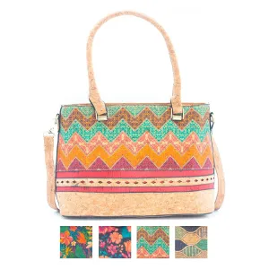 Lina Cork Everyday Handbag: 4 Prints, Spacious & Adjustable
