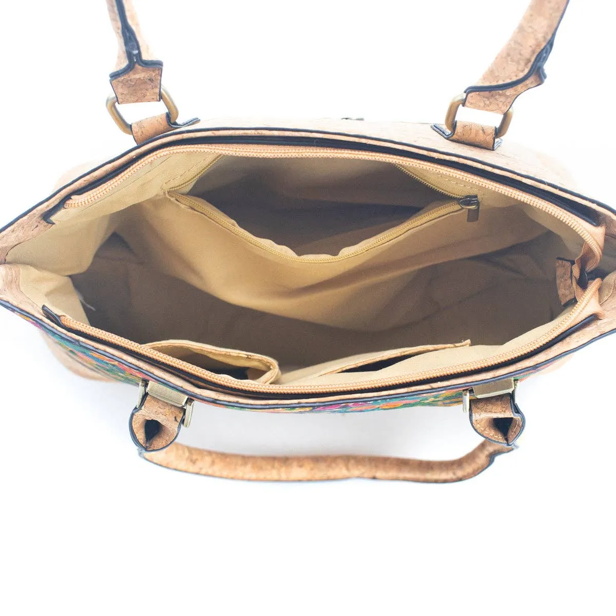 Lina Cork Everyday Handbag: 4 Prints, Spacious & Adjustable