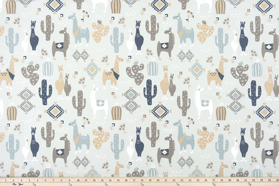 Llama Love Awendela Fabric By Premier Prints