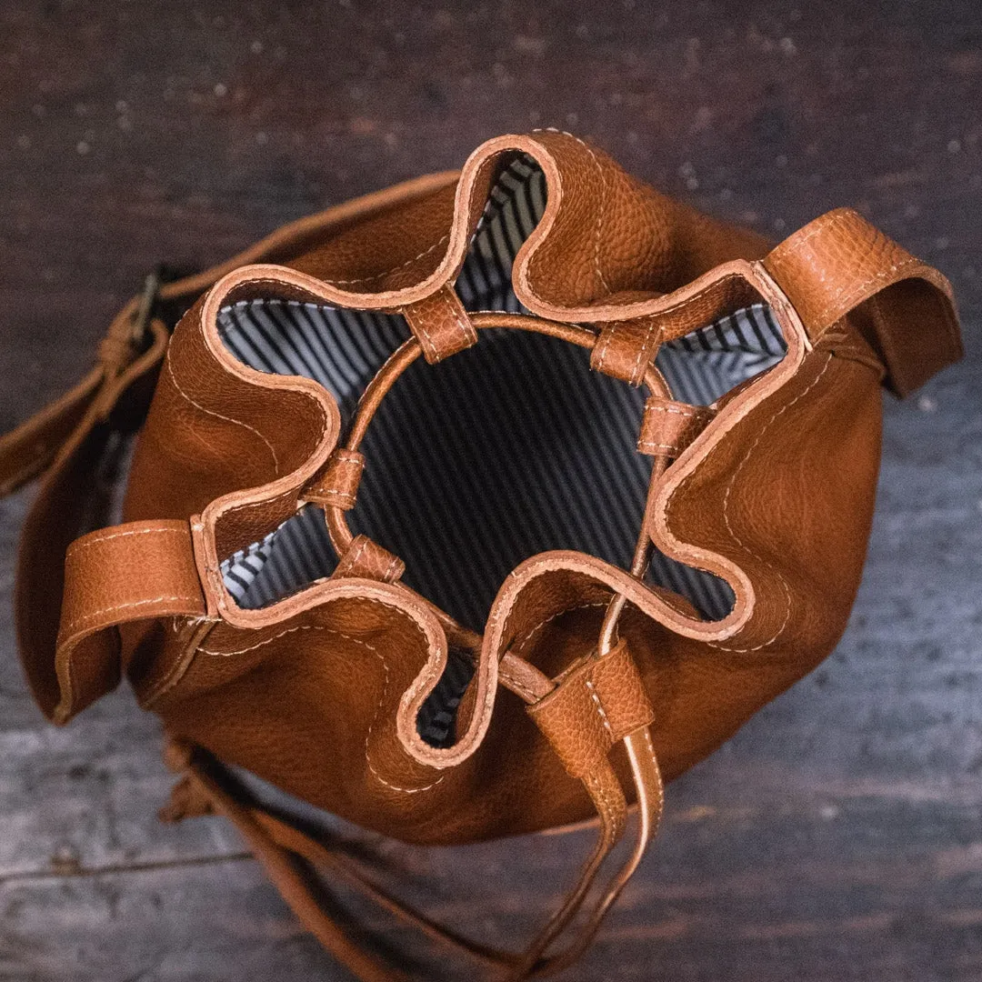 Madison Leather Bucket Bag | Saddle Tan
