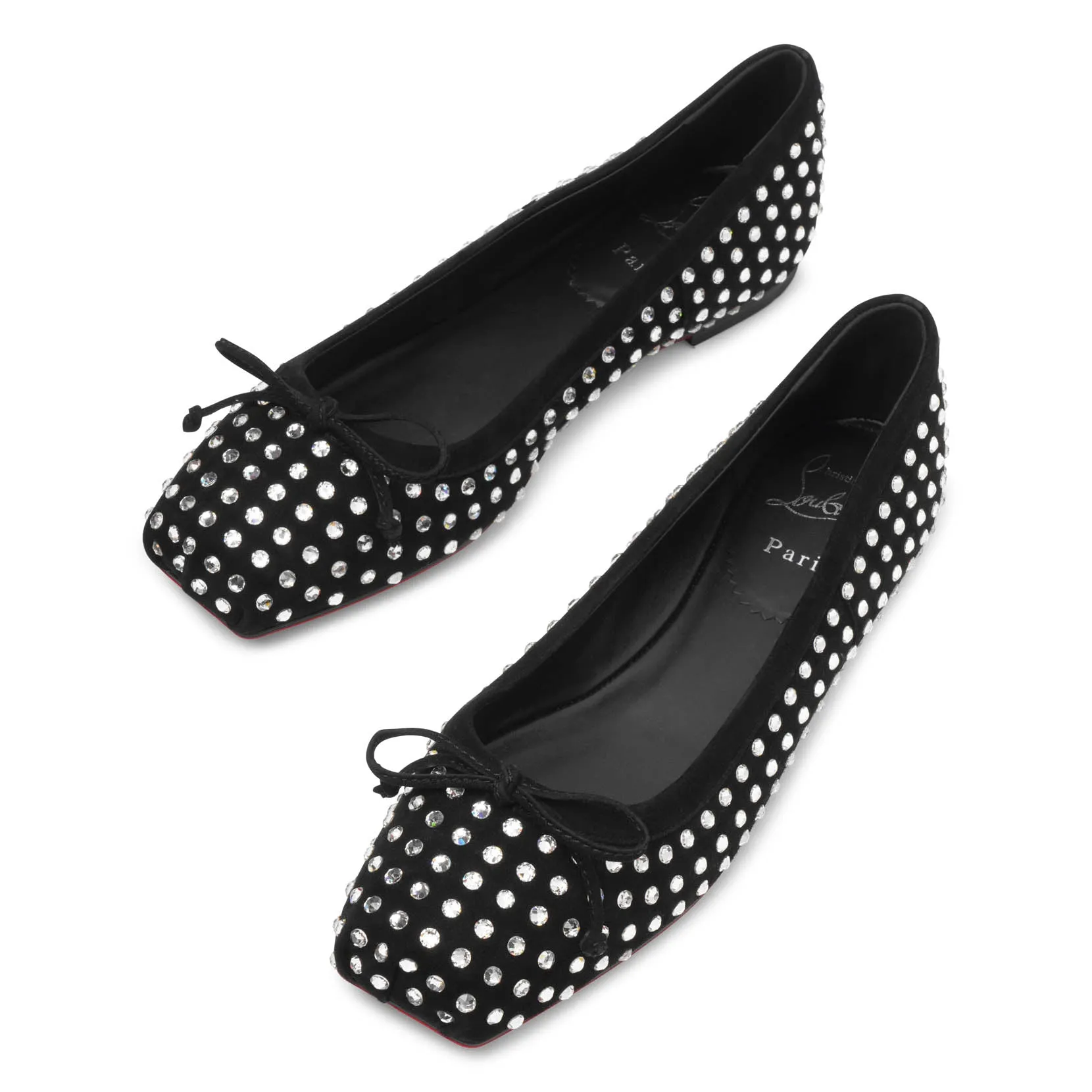 Mamadrague black strass ballerina
