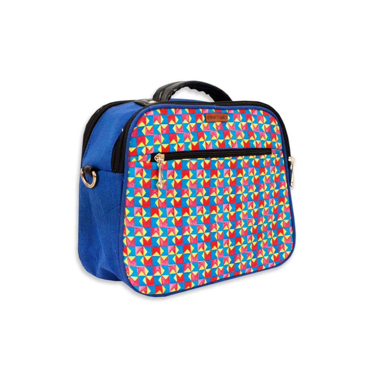Maze Double Side Print Box Sling Bag