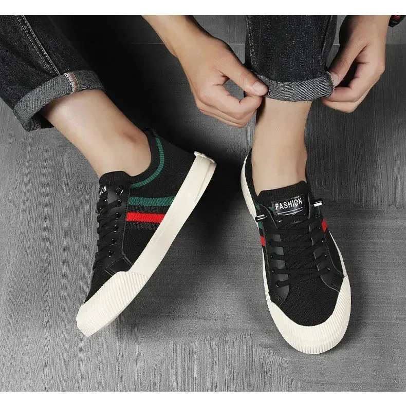 Men Sneakers Branded Casual Loafers Light BreathableMesh Lightweight Flats Shoes Tenis Masculino 2023 Fashion Male Stylish Shoes