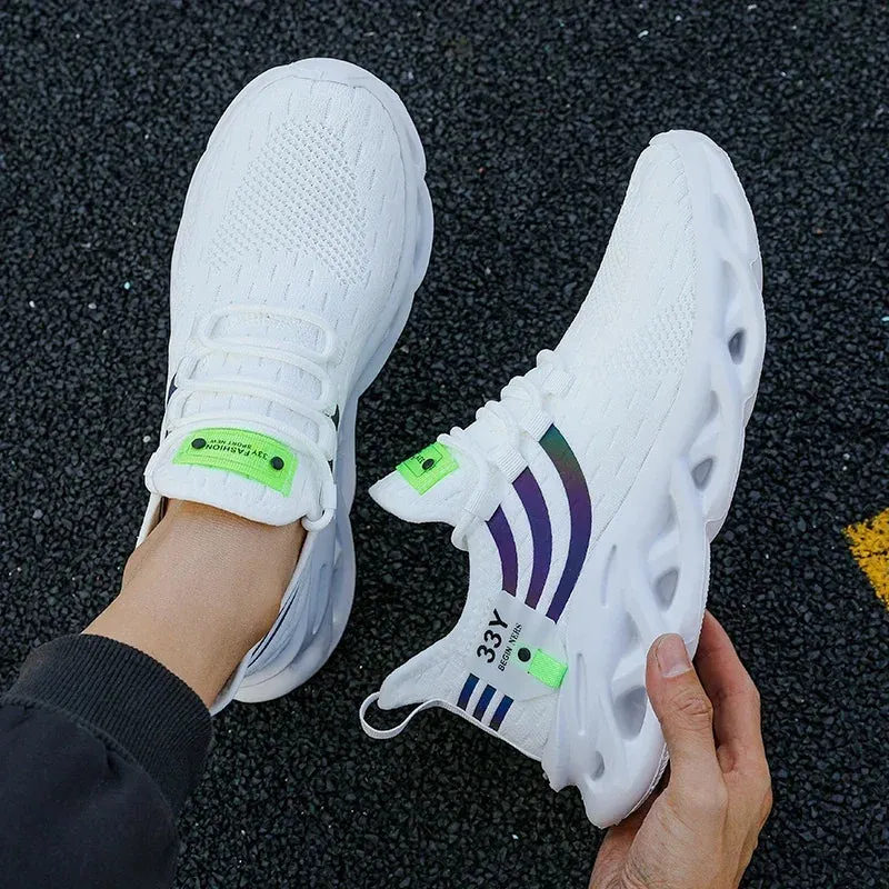 Men's Sneakers Luxury Brand Casuall Sport Shoes Summer Breathable Running Shoes High Quality Fashion Basketball Tenis Masculino