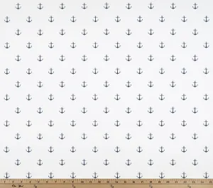 Mini Anchor White Premier Navy Twill