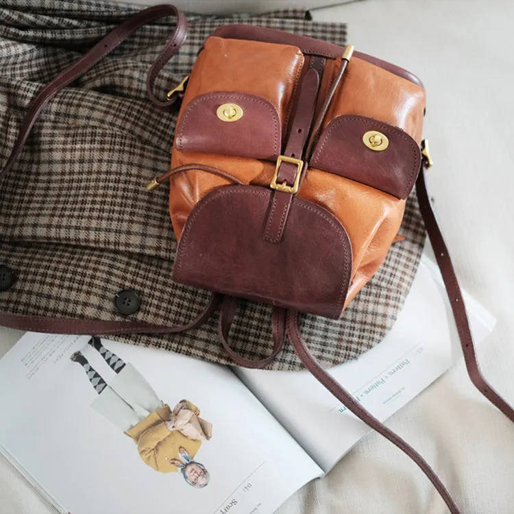 Mini Black Leather Backpack Bags Cute Backpacks For Women