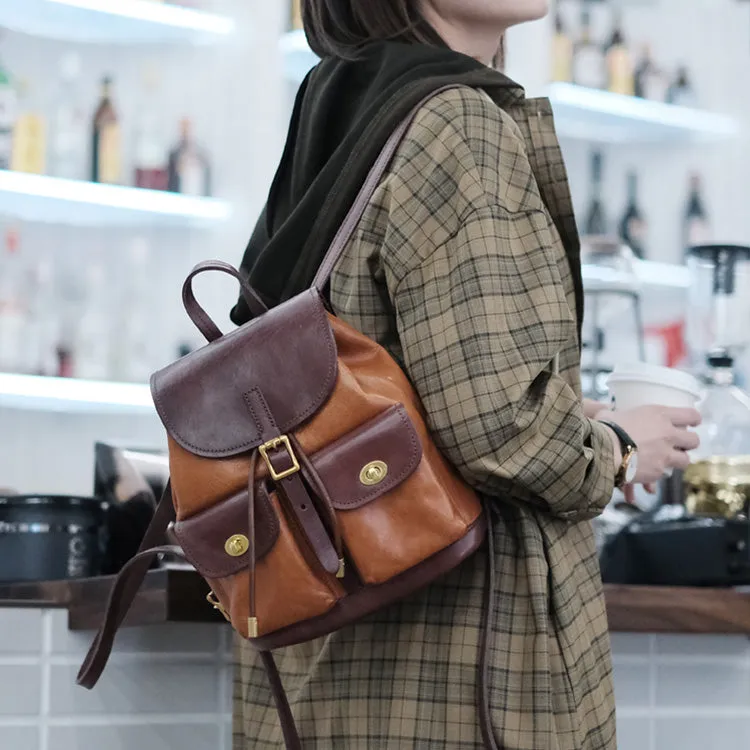 Mini Black Leather Backpack Bags Cute Backpacks For Women