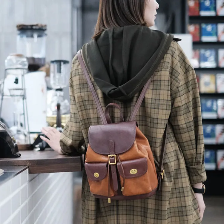Mini Black Leather Backpack Bags Cute Backpacks For Women