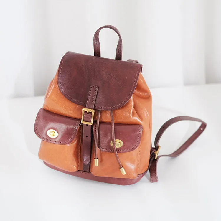 Mini Black Leather Backpack Bags Cute Backpacks For Women