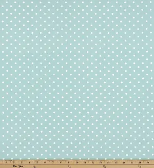 Mini Dot Canal White Twill
