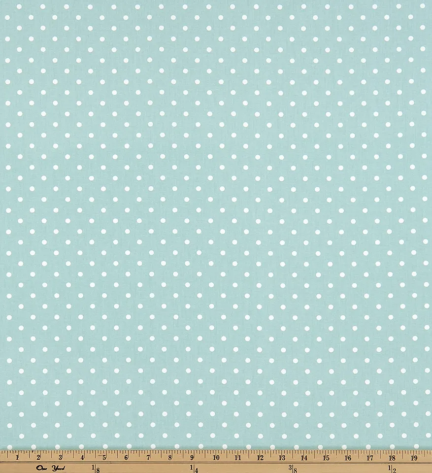 Mini Dot Canal White Twill