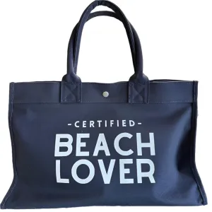 NAVY TOTE CERT BEACH LOVER