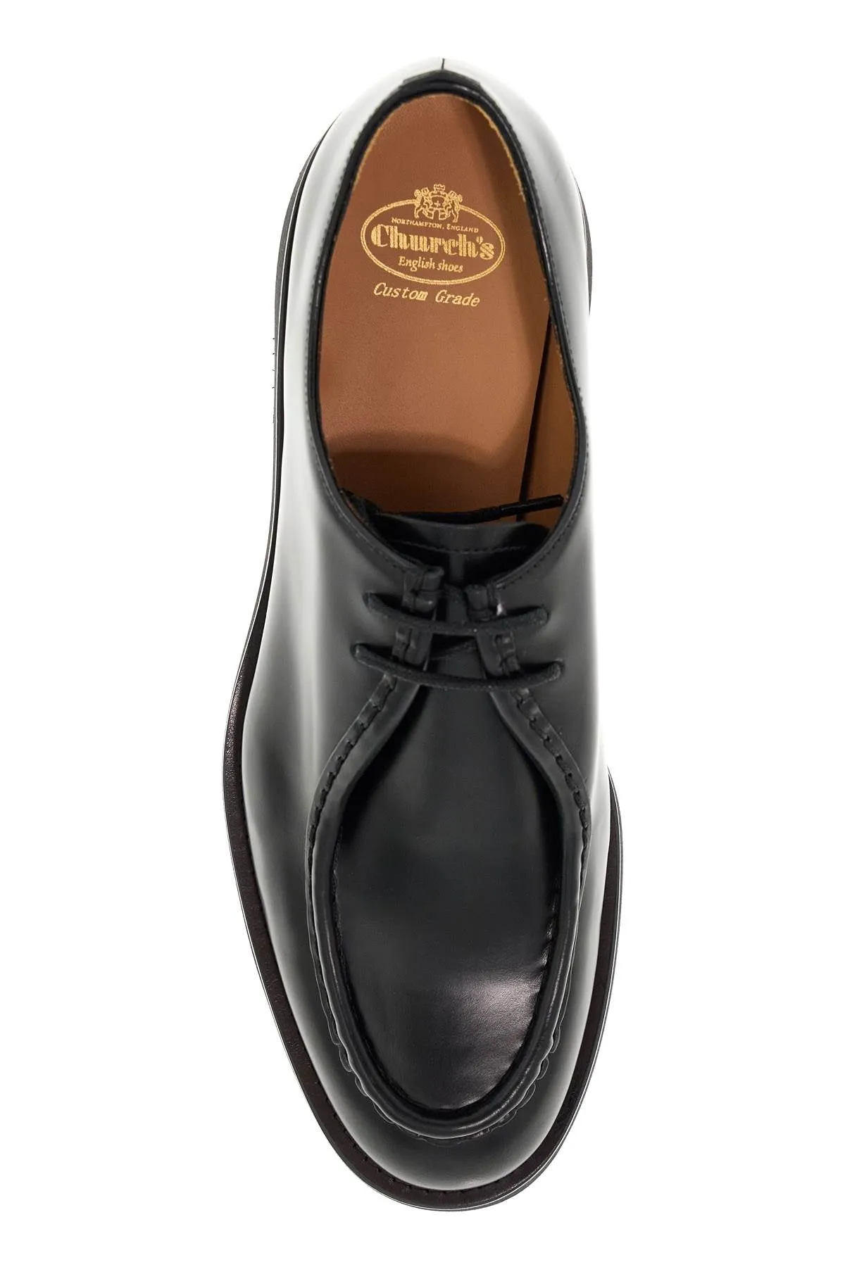'nelly brushed leather lace-up