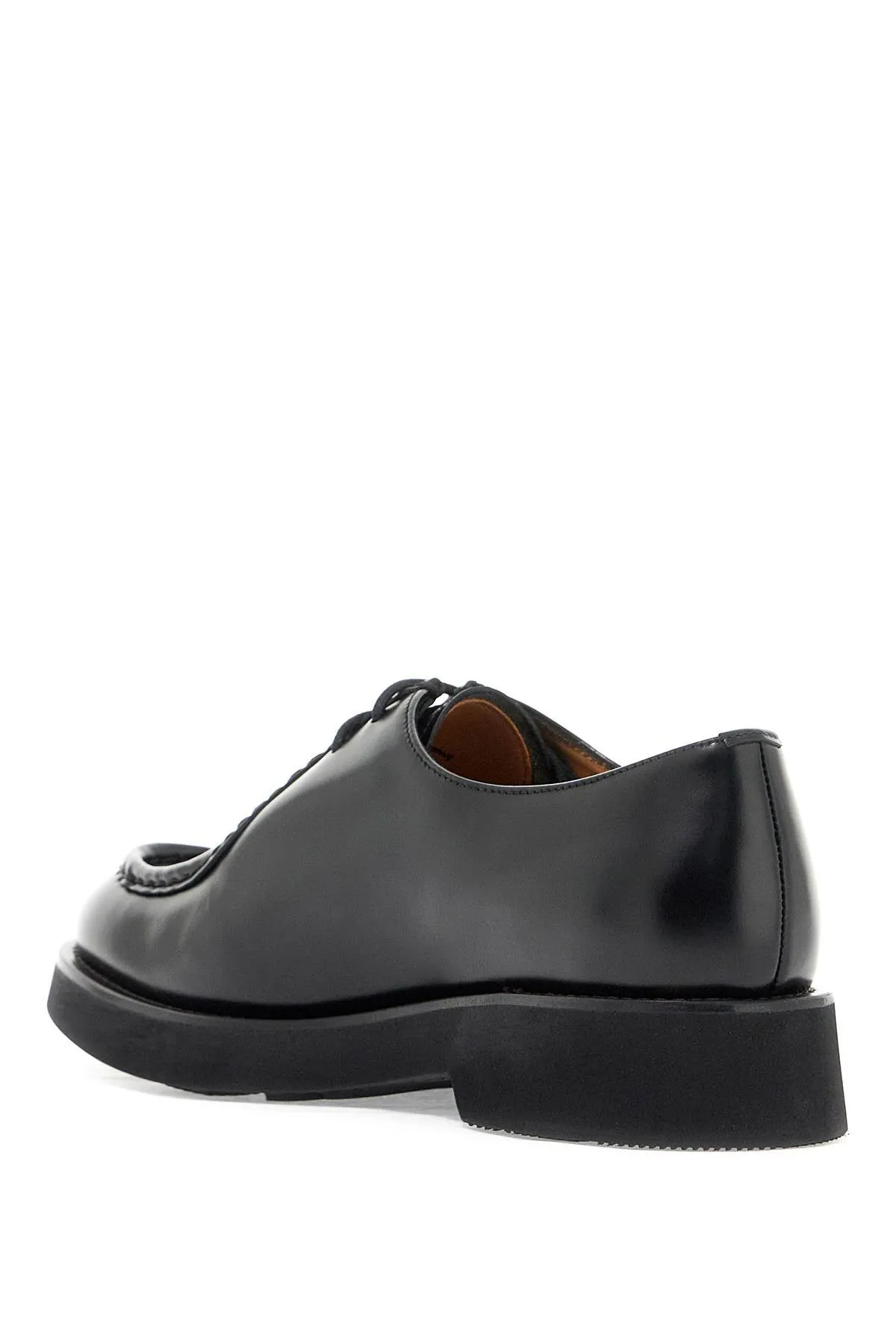 'nelly brushed leather lace-up