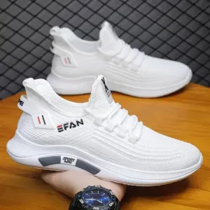 New Summer Men Mesh Breathable Summer Casual Walking Sneaker Tenis Zapatillas Hombre White Men's Sneakers High Quality Shoes
