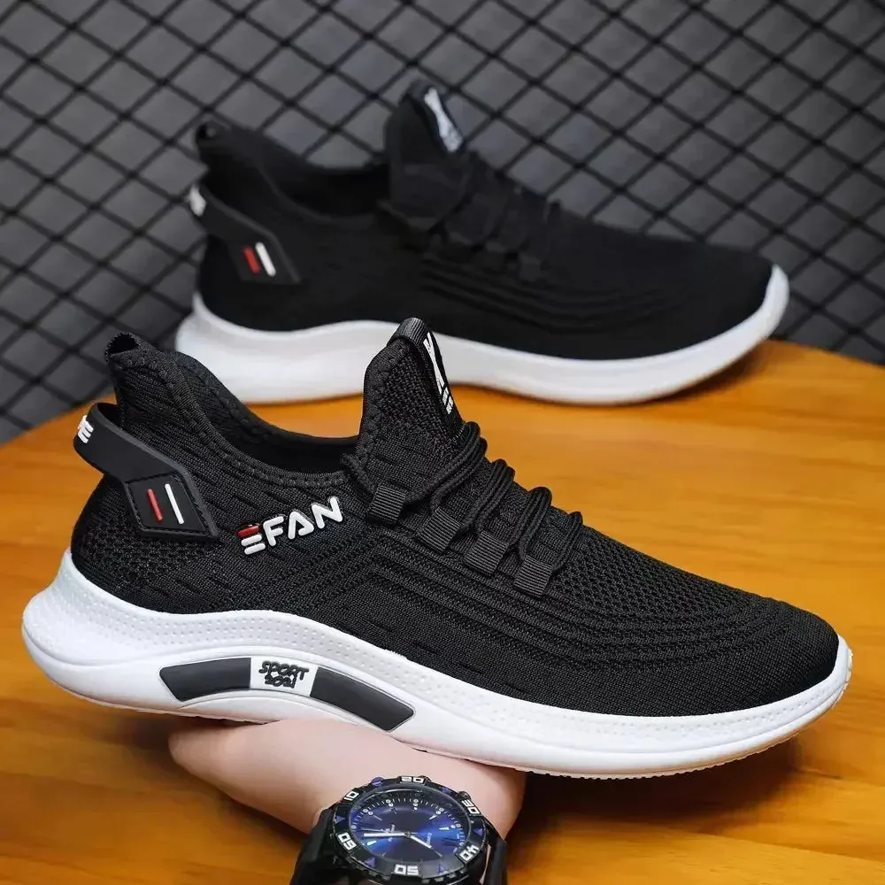 New Summer Men Mesh Breathable Summer Casual Walking Sneaker Tenis Zapatillas Hombre White Men's Sneakers High Quality Shoes