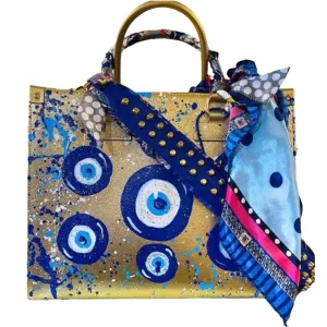 NICOLE EVIL EYE TOTE BAG