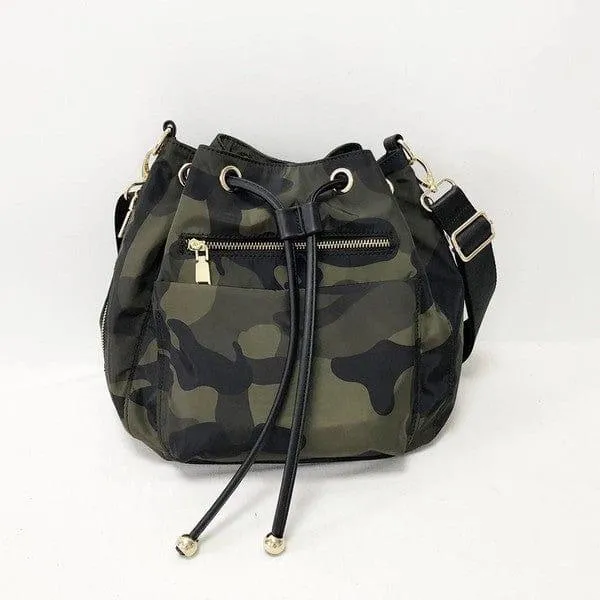 Nylon Camo bucket bags