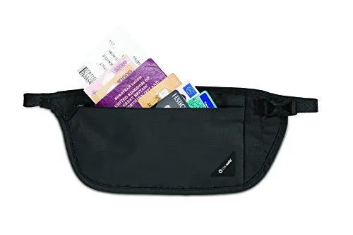 Pacsafe Coversafe V100 Anti-Theft Rfid Blocking Waist Wallet, Black