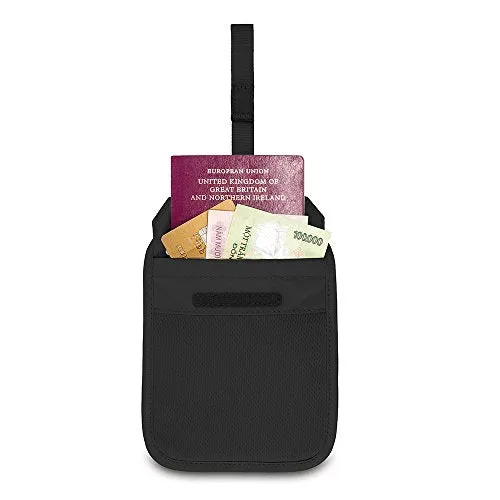 Pacsafe Coversafe V60 Anti-Theft Rfid Blocking Secret Belt Wallet, Black