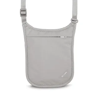 Pacsafe Coversafe V75 Anti-Theft Rfid Blocking Neck Pouch, Neutral Grey