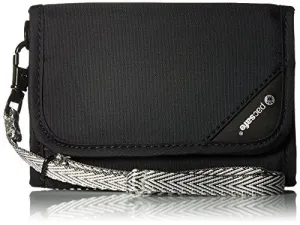 Pacsafe RFIDsafe V125 Anti-Theft RFID Blocking Tri-Fold Wallet, Black