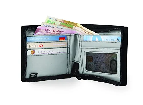 Pacsafe Rfidsafe Z100 Anti-Theft Rfid Blocking Bi-Fold Wallet, Charcoal