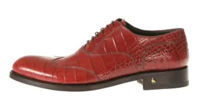 Parenzo Alligator-Embossed Oxford Shoes