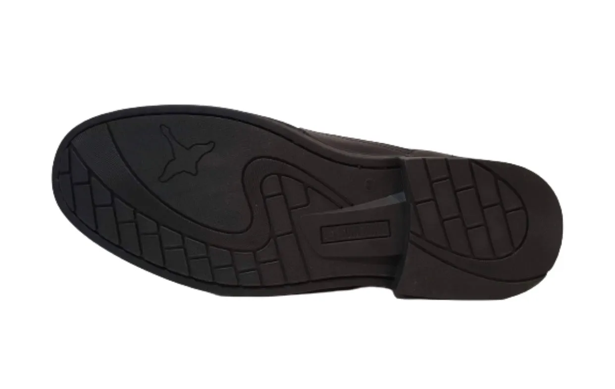 Pikolinos M0M-4255 Black Leather Mens 4 Eyelet Padded Collar Shoe Made In Spain