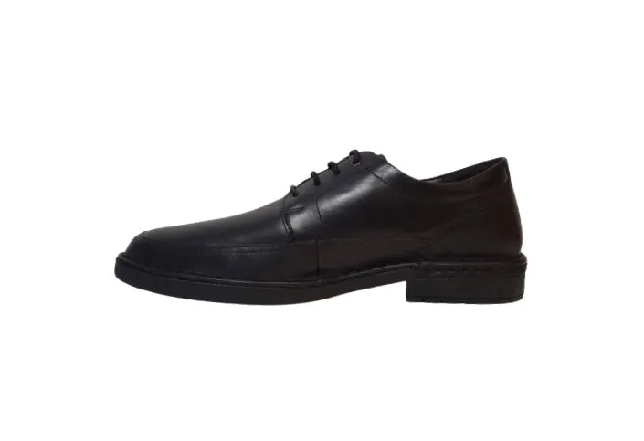Pikolinos M0M-4255 Black Leather Mens 4 Eyelet Padded Collar Shoe Made In Spain