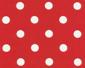 Polka Dot Lipstick White Fabric By Premier Prints