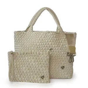 Pre London Woven Large Tote - Khaki