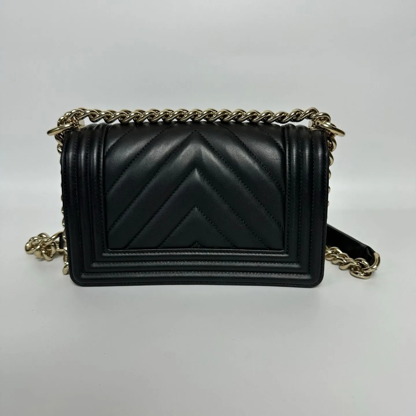 Preloved Chanel Leboy bag Black color - NG102621