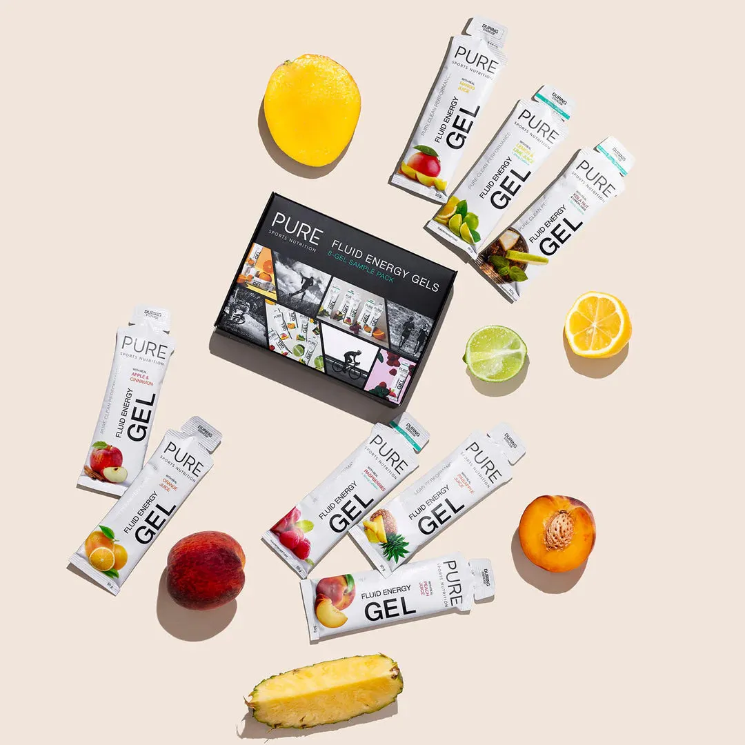 Pure Fluid Energy Gels 50G 8-Gel Sample Pack