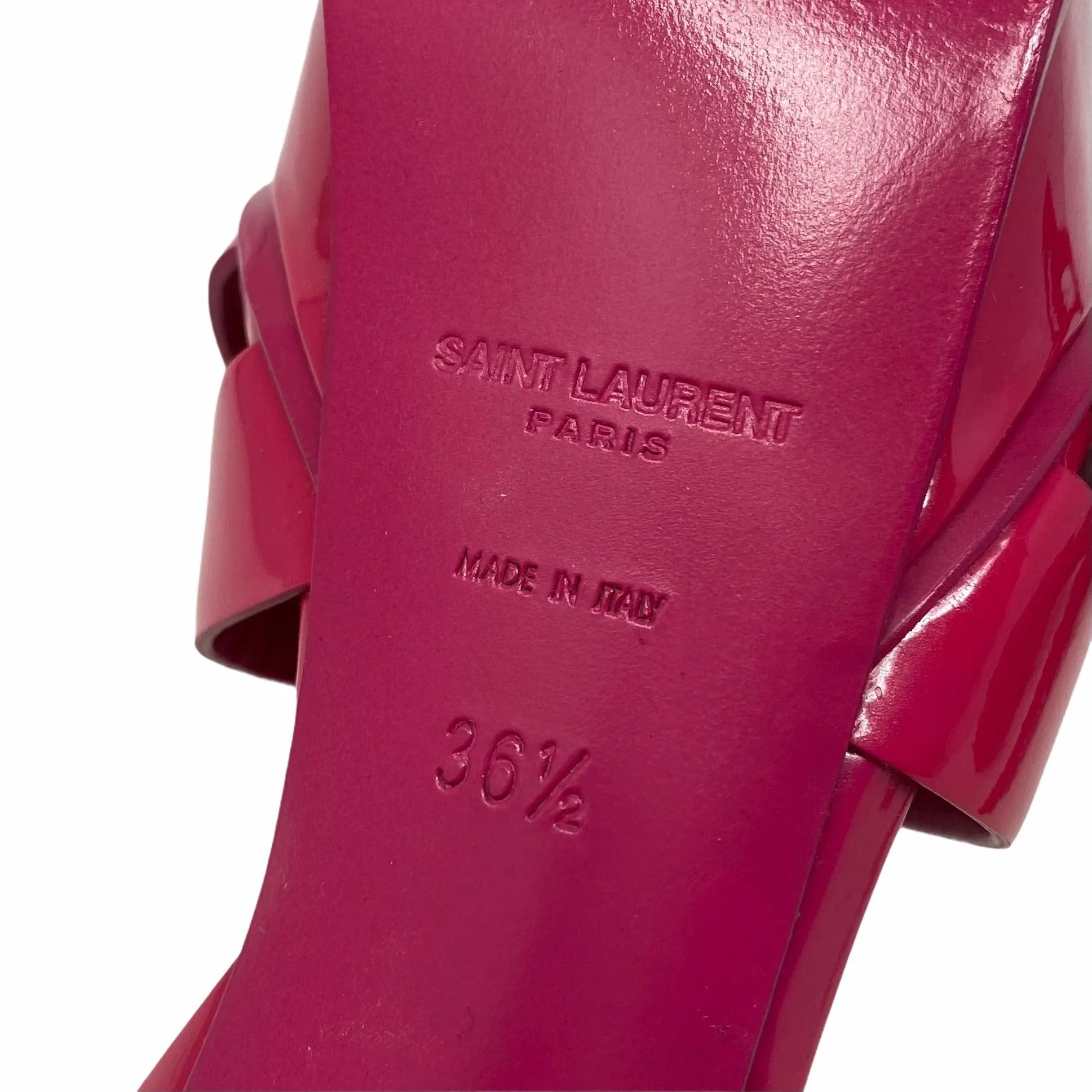 Saint Laurent Pink Tribute Sandals 36.5