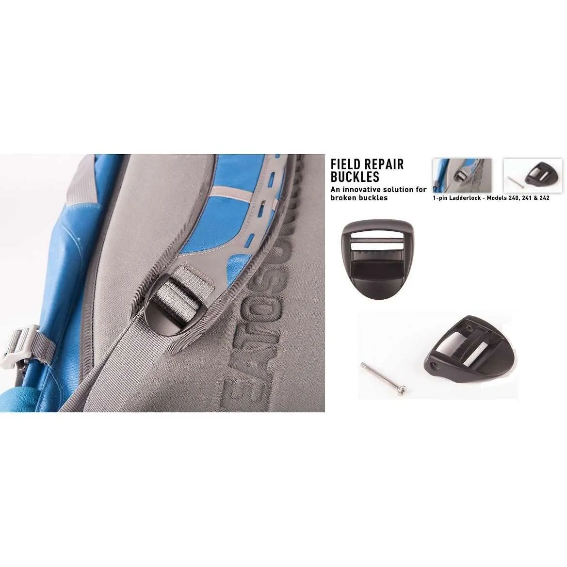 Sea to Summit Field Repair Buckles - 2 Pin