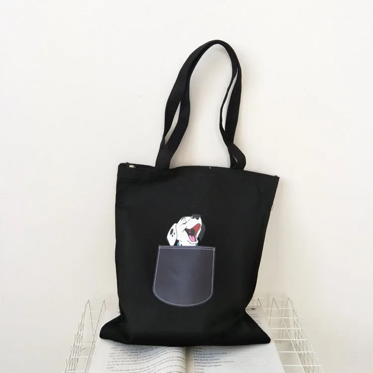 Single-Shoulder Canvas Tote Bags