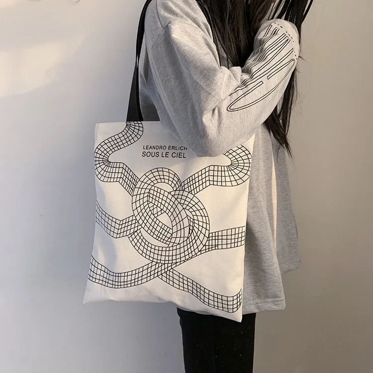 Single-Shoulder Canvas Tote Bags