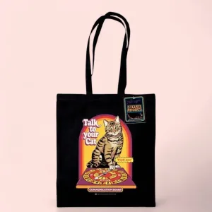 Steven Rhodes (Talk To Your Cat) Black Tote Bag