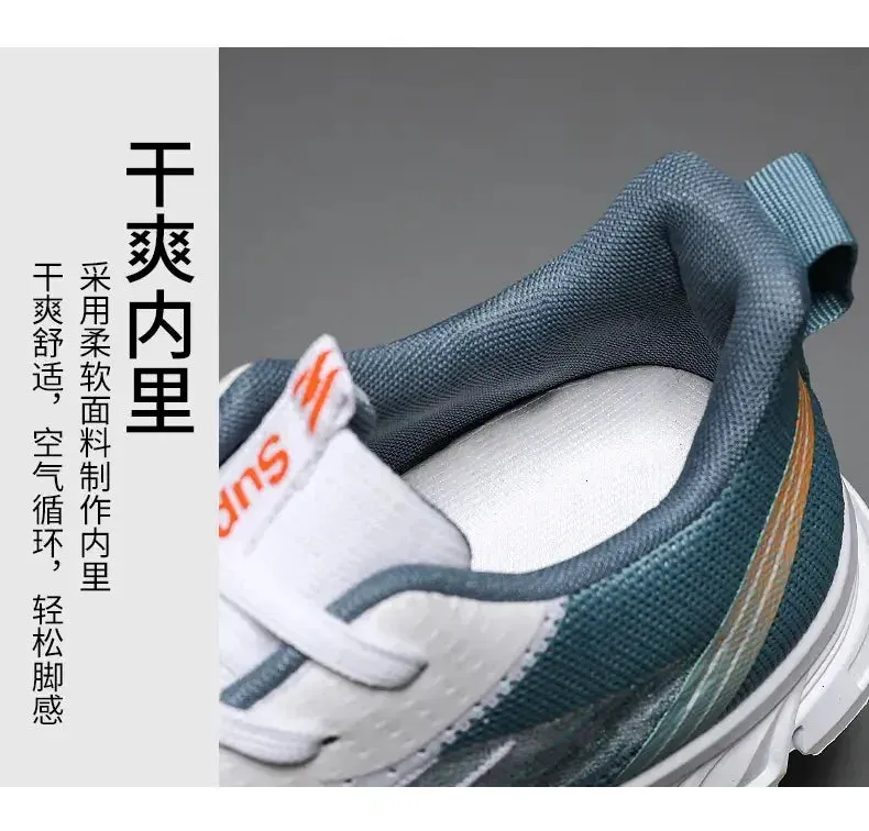 Summer New Fashion Casual Man Shoe Mesh Sneakers Thick Soled Breathable Non-slip Running Shoes Men's Shoes Free Shipping