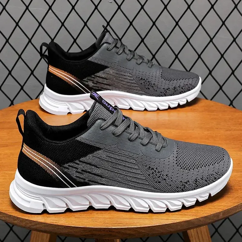 Summer New Fashion Casual Man Shoe Mesh Sneakers Thick Soled Breathable Non-slip Running Shoes Men's Shoes Free Shipping