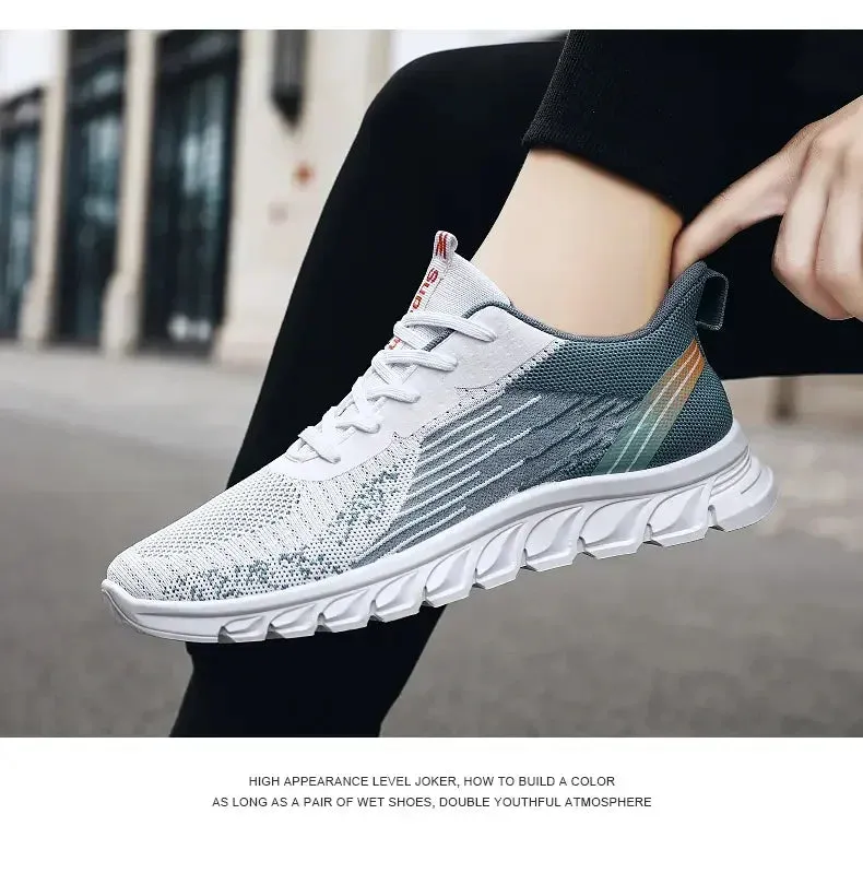 Summer New Fashion Casual Man Shoe Mesh Sneakers Thick Soled Breathable Non-slip Running Shoes Men's Shoes Free Shipping