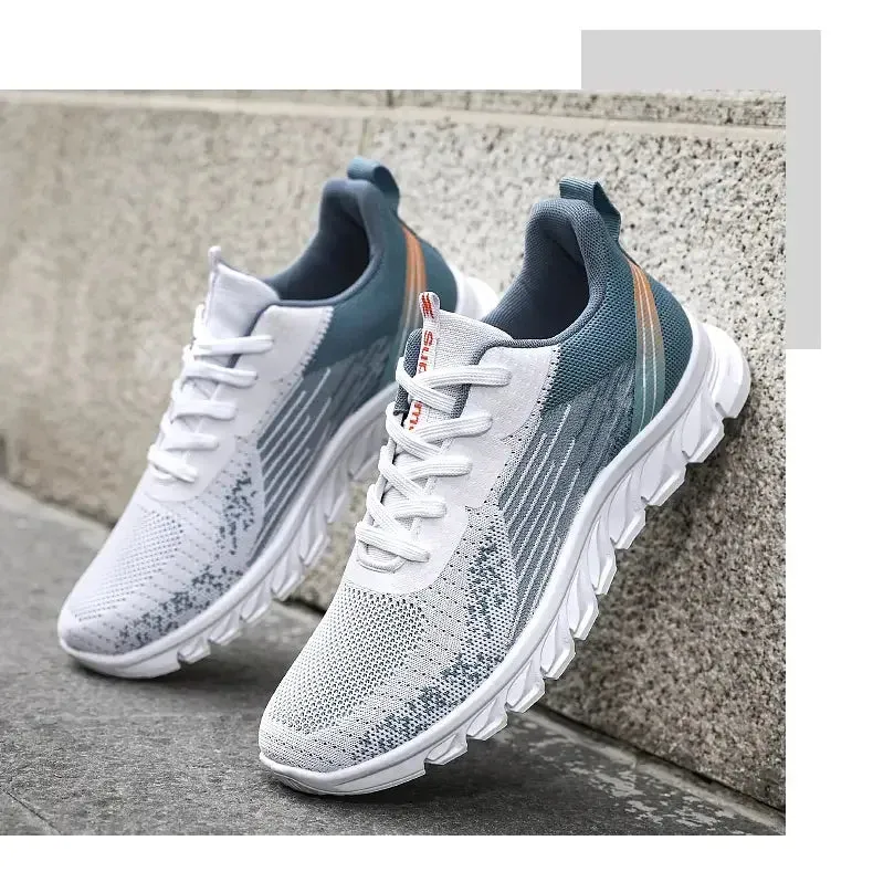 Summer New Fashion Casual Man Shoe Mesh Sneakers Thick Soled Breathable Non-slip Running Shoes Men's Shoes Free Shipping