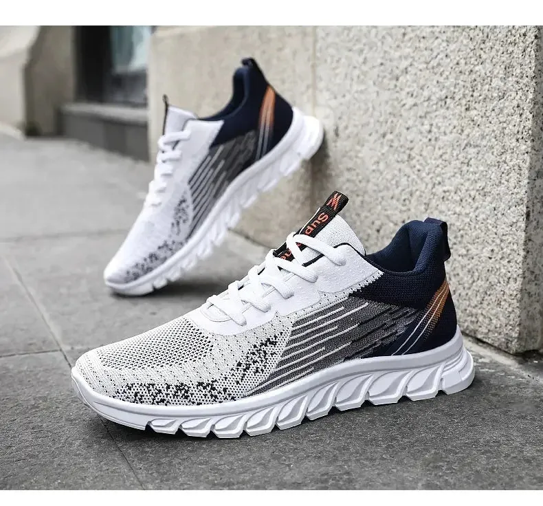 Summer New Fashion Casual Man Shoe Mesh Sneakers Thick Soled Breathable Non-slip Running Shoes Men's Shoes Free Shipping